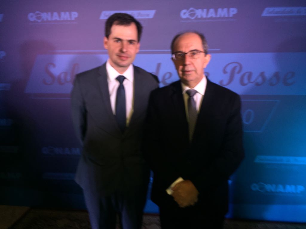 Daniel de Carvalho Procurador-Geral do MPC-MG e Victor Hugo Azevedo Presidente da Associação Nacional dos Membros do Ministério Público